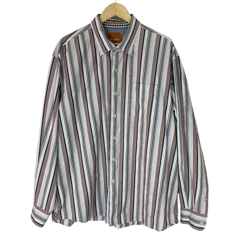 Tommy Bahama Shirt Mens 2XL Button Front Long Sleeve
